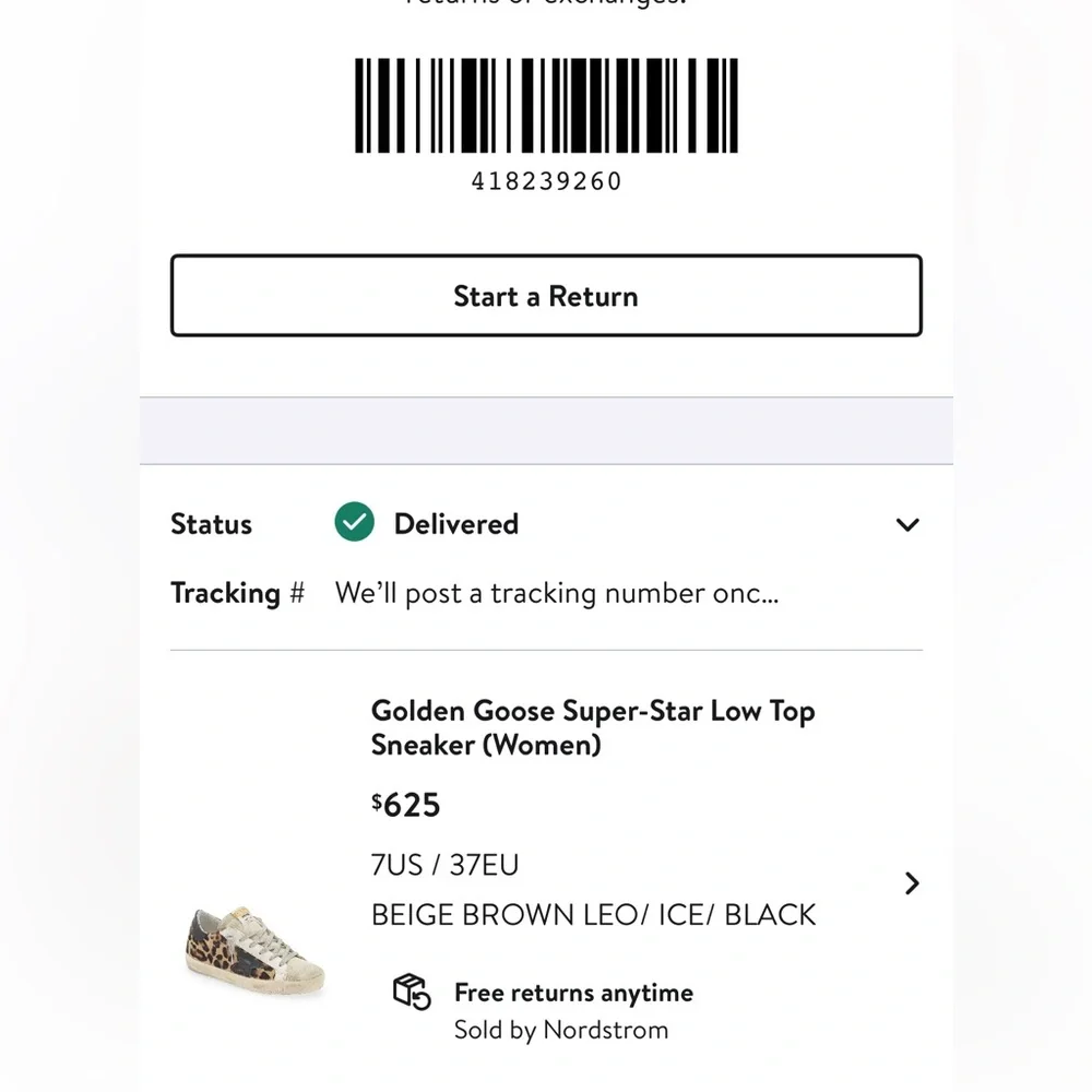 Authentic Golden Goose super star low top leopard sneaker size 37/7 - Picture 7 of 7